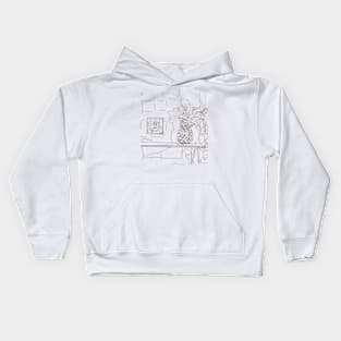 Still life in the kitchen Kids Hoodie